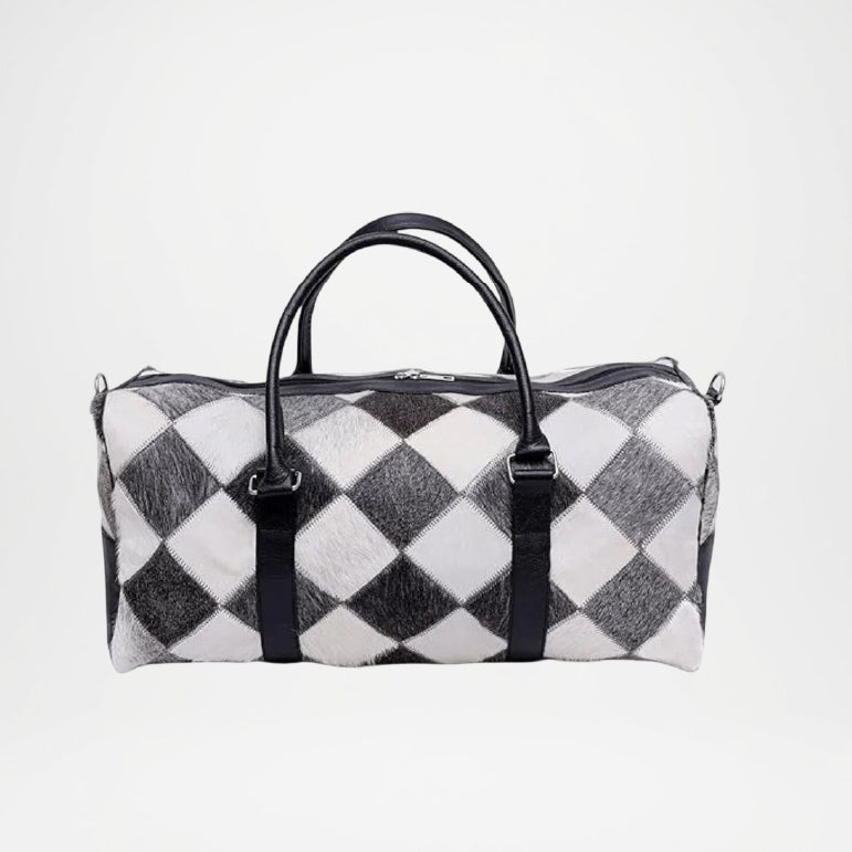 Cowhide Leather Travel Bag  Weekender Duffel Men and Women
