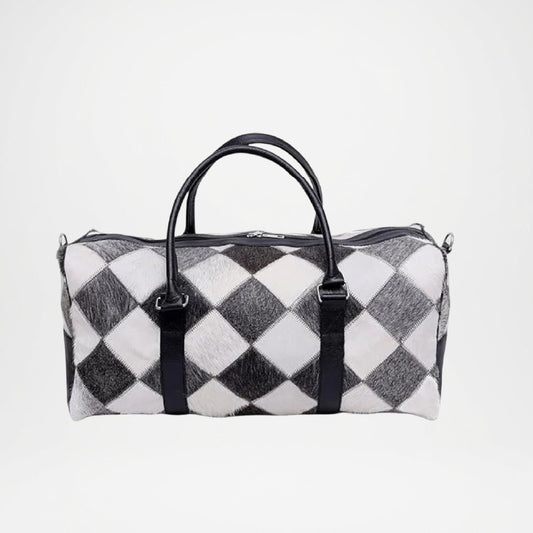 Cowhide Leather Travel Bag Premium Weekender Duffel Men and Women