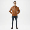 genuine leather racer jacket
