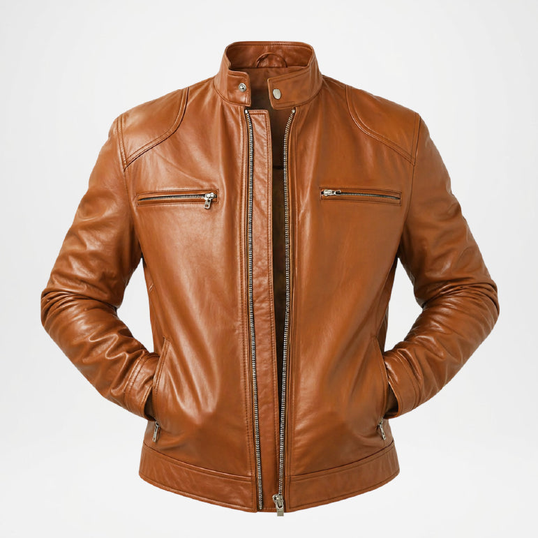 cafe racer leather jacket