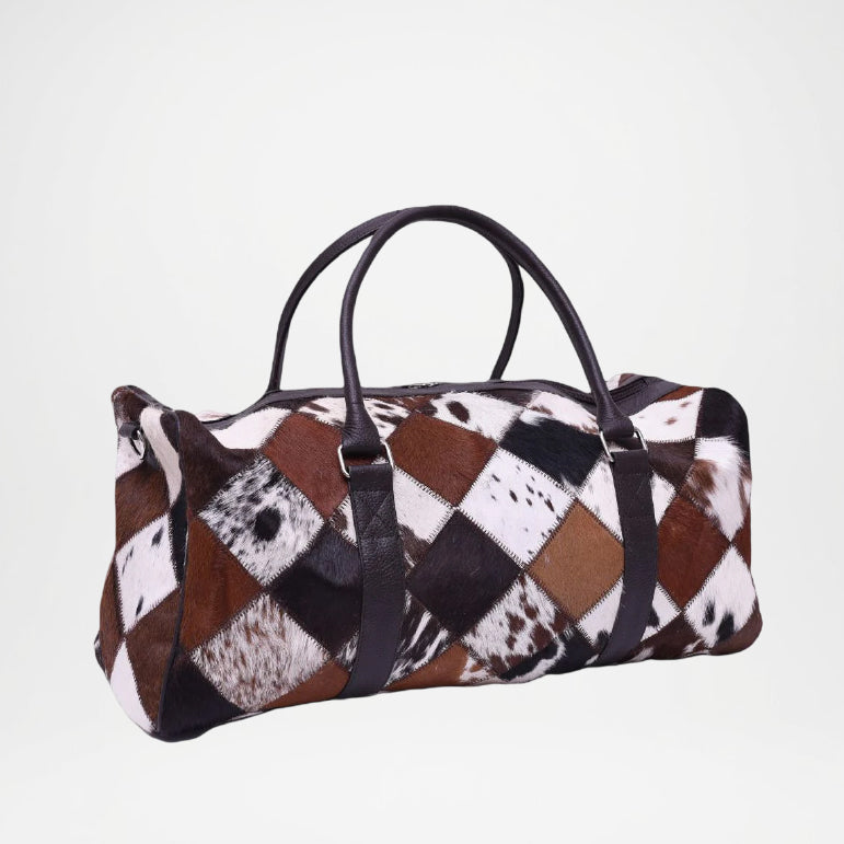 cowhide duffle bag large
