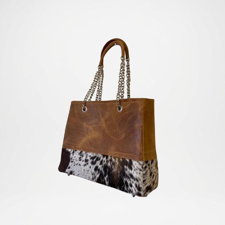 Brown Leather Tote Bag – Fauve Handcrafted Premium Designer Tote