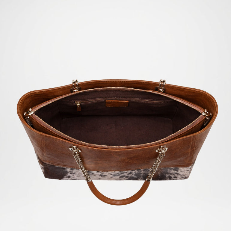 Brown Leather Tote Bag – Fauve Handcrafted Premium Designer Tote