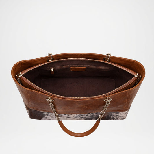 Brown Leather Tote Bag – Fauve Handcrafted Premium Designer Tote