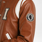 mens leather varsity jacket