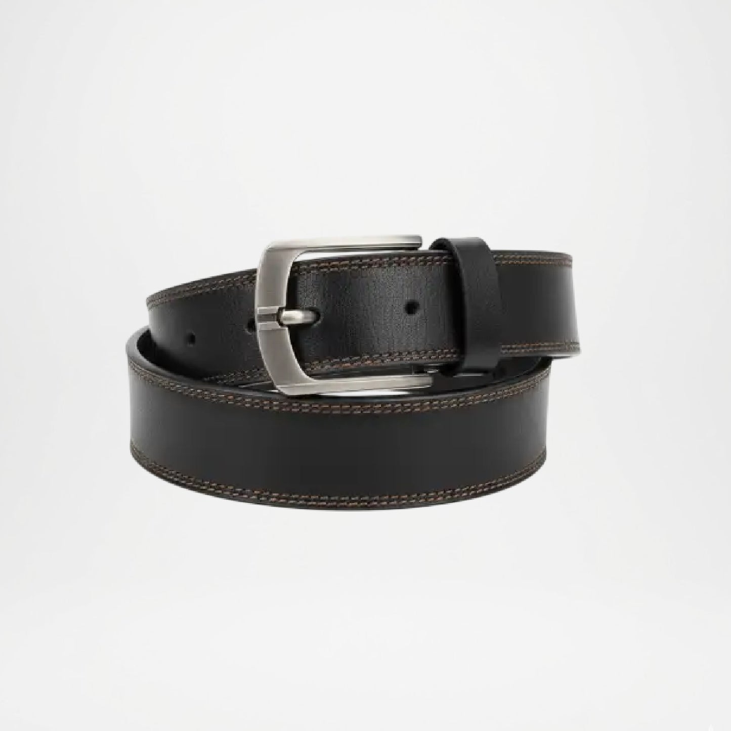 Bellford Classic Matte Buckle Genuine Leather Belt