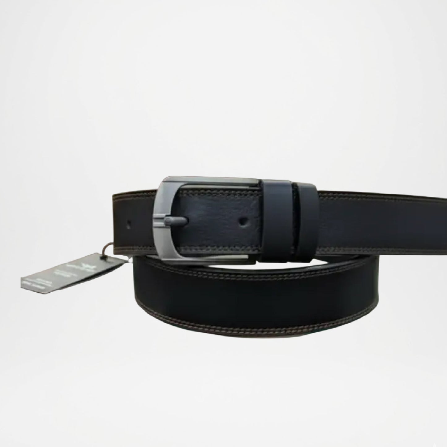 Bellford Classic Matte Buckle Genuine Leather Belt