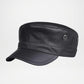Chicago Plain Genuine Leather Army Cap