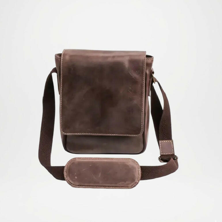 brown leather organizer purse men