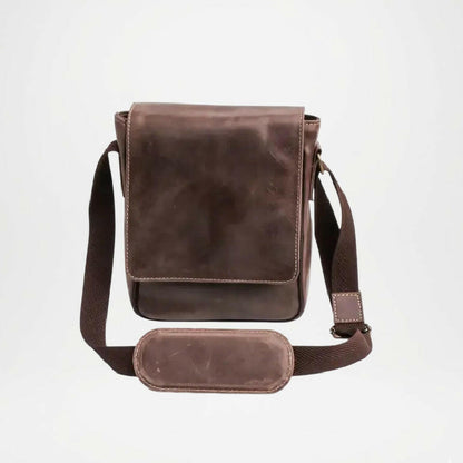 brown leather organizer purse men