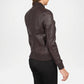 Maroon Bomber Jacket Leather
