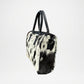 Handmade Leather Women's Tote Bag – Cowhide Hair-On Hide Purse