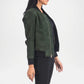 Green jacket worn side view 
