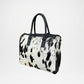 Handmade Leather Women's Tote Bag – Cowhide Hair-On Hide Purse