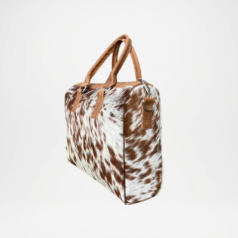 Genuine Leather Tote Bag for Women – Handmade Cowhide Purse