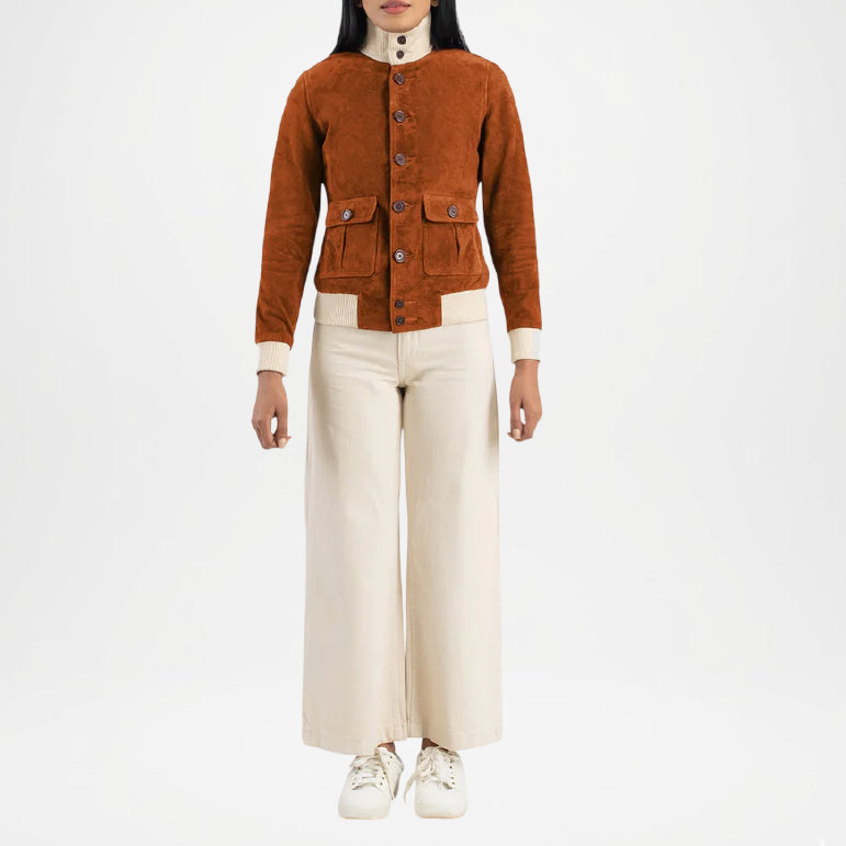 Women’s Brown Suede Jacket