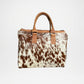 Genuine Leather Tote Bag for Women – Handmade Cowhide Purse