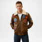 brown aero leather jacket