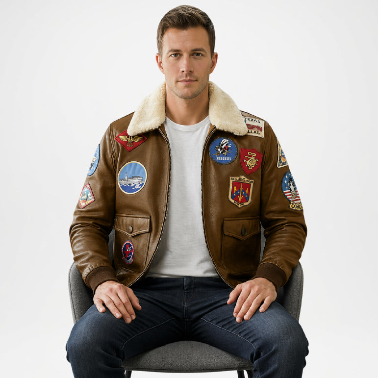 brown aero jacket