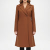 Denise Brown Wool Coat Women