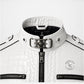 White Crocodile Leather Jacket for Men