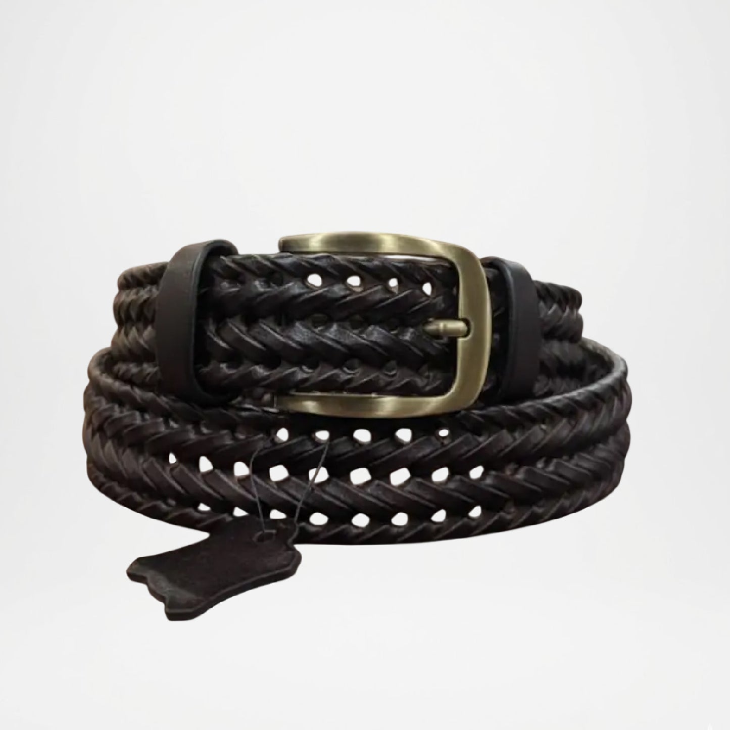 Bellford Hand-Braided Genuine Leather Belt