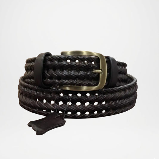 Bellford Hand-Braided Genuine Leather Belt