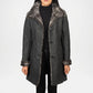 Erica Grey Shearling Coat Women