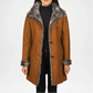 Brown Shearling Coat for Women