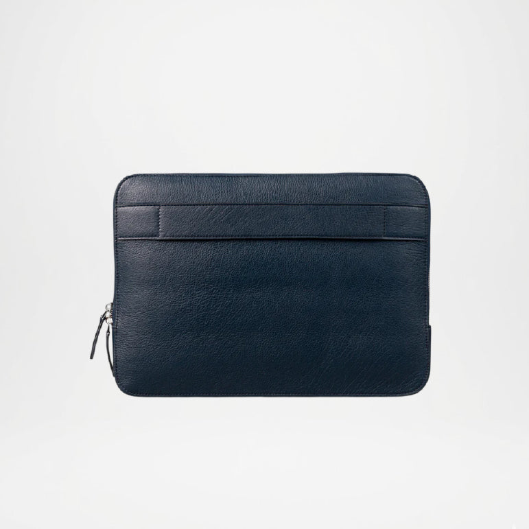 Baxter Midnight Blue Leather Laptop Case