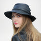 Chicago Plain Genuine Leather Bucket Hat for Men