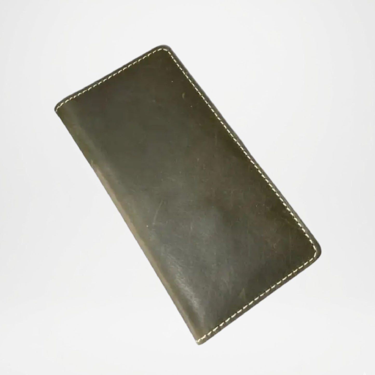 Heritage Olive Green Genuine Leather Long Wallet