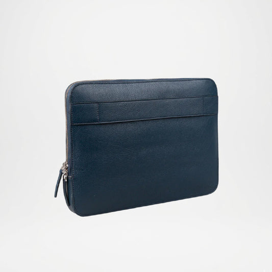 Baxter Midnight Blue Leather Laptop Case