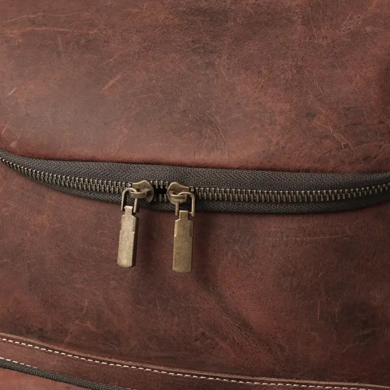 Bedford Brown Leather Heritage Backpack