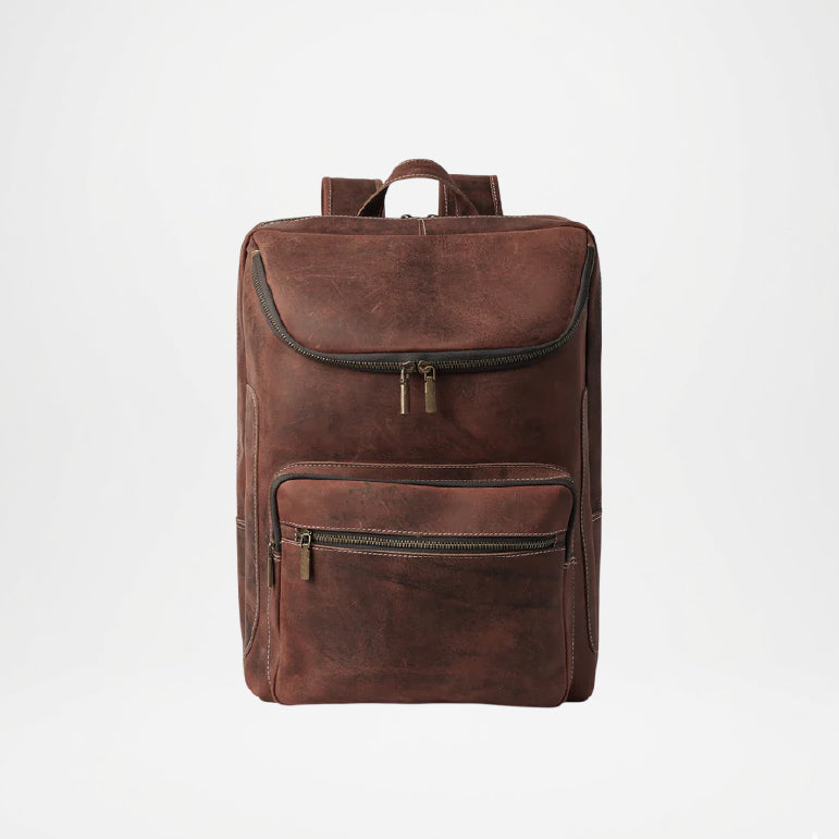 Bedford Brown Leather Heritage Backpack