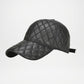 Frampton Black Padded Genuine Leather Cap for Men
