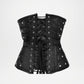 black underbust corset top women