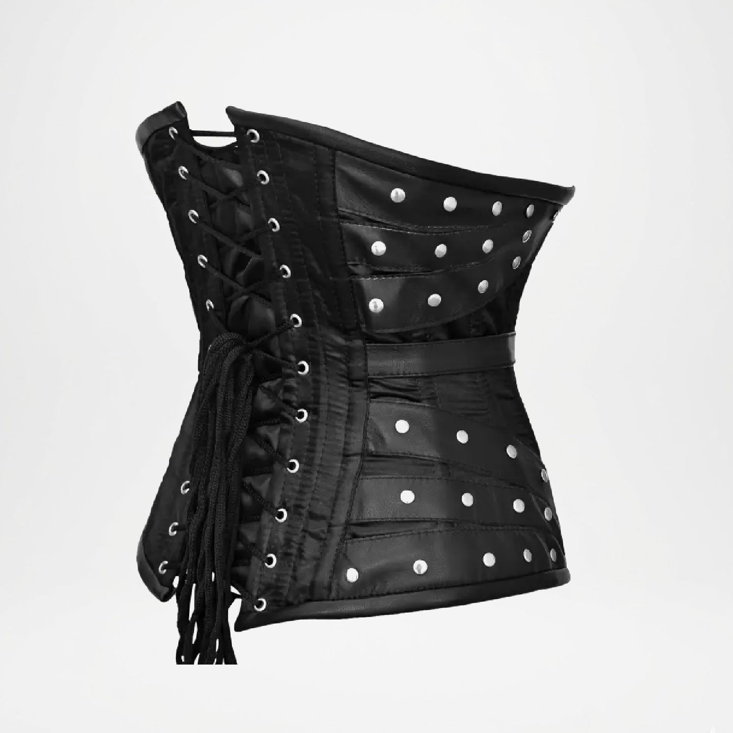 black underbust corset lace women