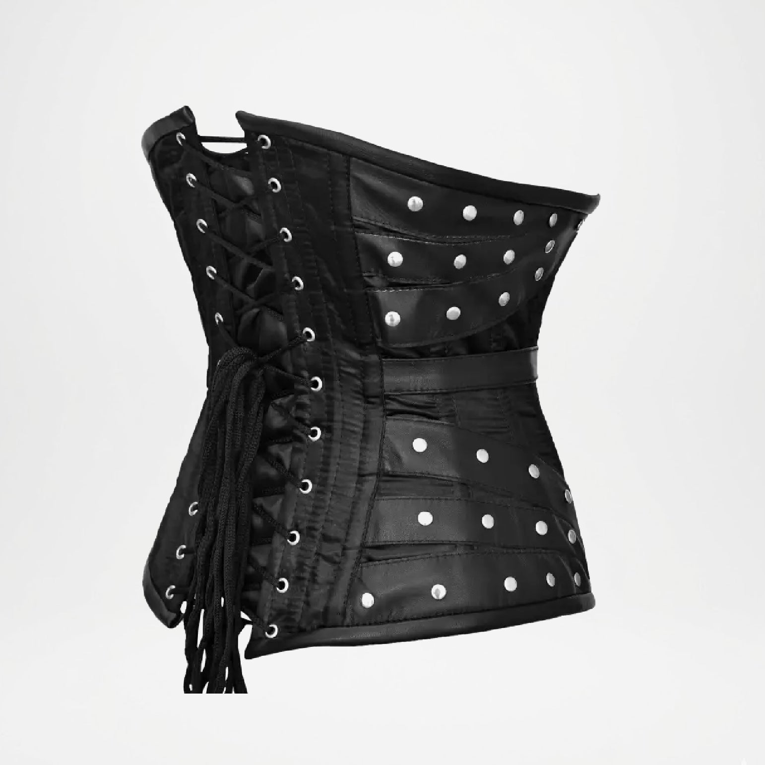 black underbust corset lace women