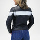 Black Studded Leather Biker Jacket for Women
