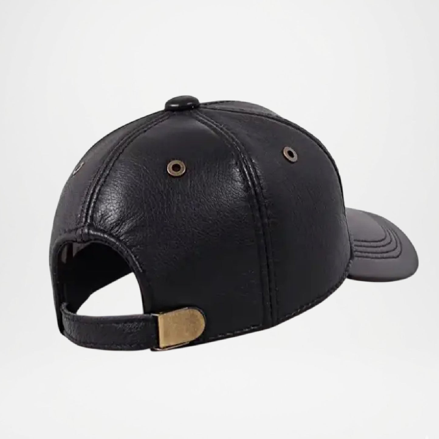 Genuine Cowhide Leather Baseball Cap for Men