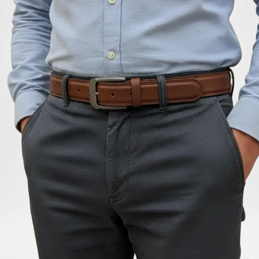 Bellford Premium Tan Genuine Leather Belt