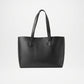 Bianca Black Leather Tote Bag Pouch