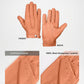 Harrison Cognac and Brown Two-Tone Leather Gloves For Men