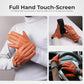 Harrison Cognac and Brown Two-Tone Leather Gloves For Men