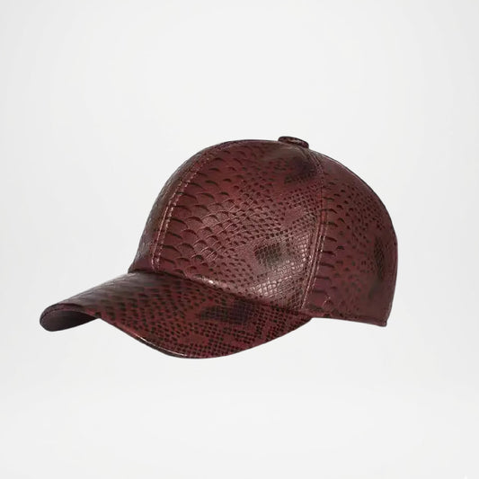 Genuine Leather Baseball Cap for Men