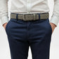 Bellford Textured Matte Buckle Genuine Leather Belt