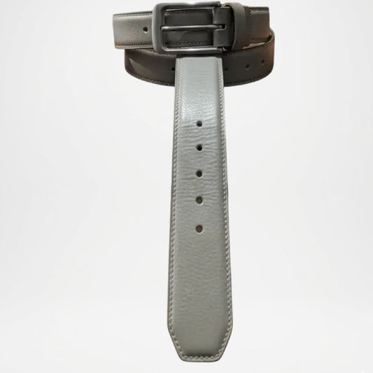 Bellford Textured Matte Buckle Genuine Leather Belt