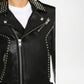 Women’s Black Leather Biker Jacket