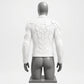 White Armor Leather Jacket for Men | Biker Slim Fit Coat